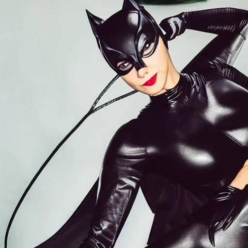 Image similar to catwoman photoshoot