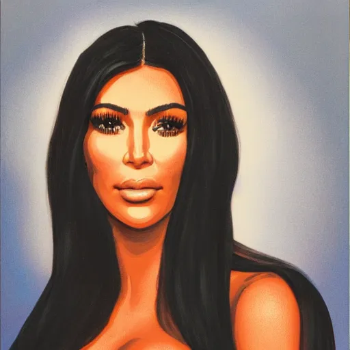 Image similar to portrait of kim kardashian as danae