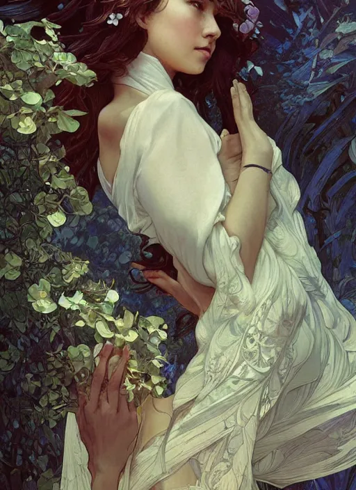 Image similar to a beautiful illustration of pom klementinoff, intricate, sharp focus, illustration, highly detailed, digital painting, concept art, matte, art by wlop and artgerm and greg rutkowski and alphonse mucha, masterpiece