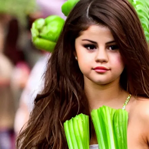 Image similar to selena gomez as celery