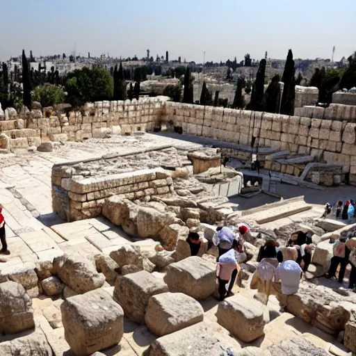 Image similar to the second temple in jerusalem