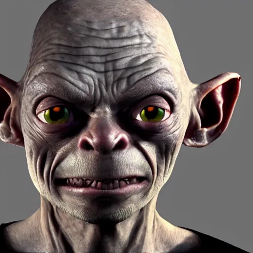 Prompt: Gollum, gta v loading screen style