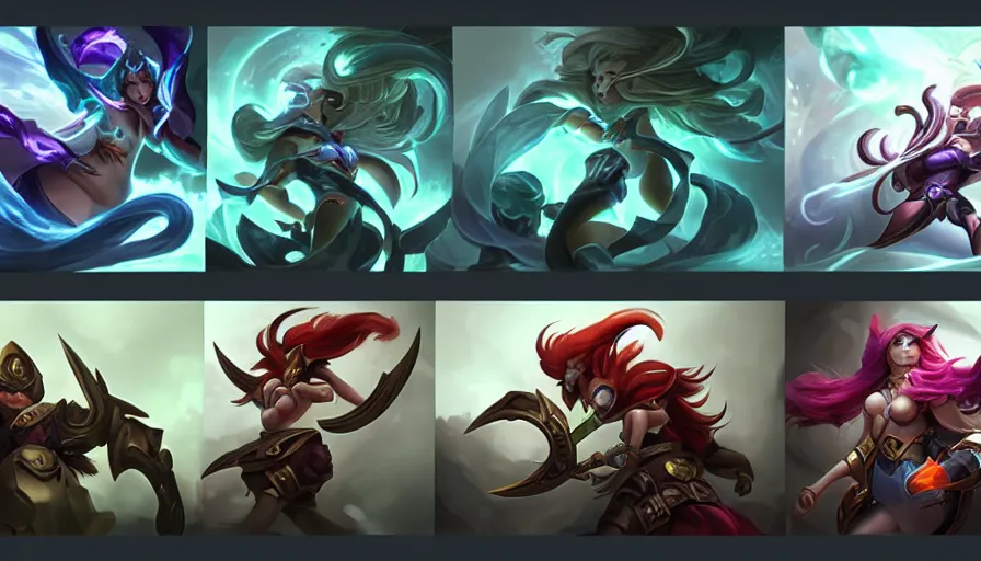 Image similar to the two complementary forces that make up all aspects and phenomena of life, by League of Legends concept artists