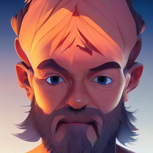 Image similar to face icon stylized minimalist wizard of the coast, loftis, cory behance hd by jesper ejsing, by rhads, makoto shinkai and lois van baarle, ilya kuvshinov, rossdraws global illumination