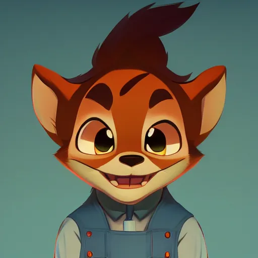 Image similar to face icon stylized minimalist chip'n dale : rescue rangers, loftis, cory behance hd by jesper ejsing, by rhads, makoto shinkai and lois van baarle, ilya kuvshinov, rossdraws global illumination