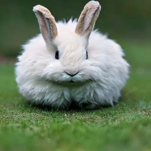 Image similar to photo of a hybrid between a fluffy rabbit and a toad