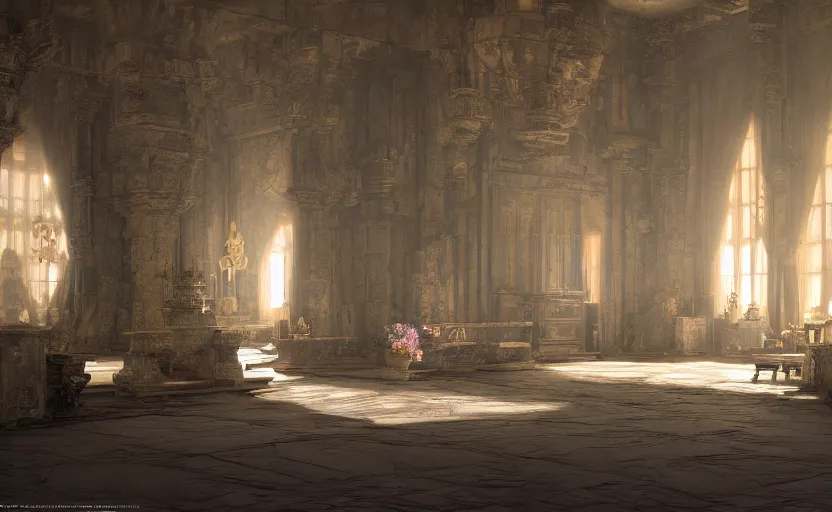 dark castle throne room