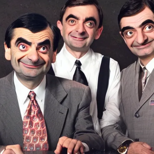 Image similar to it's mr. bean, mr. bean, mr. bean, live at applebee's