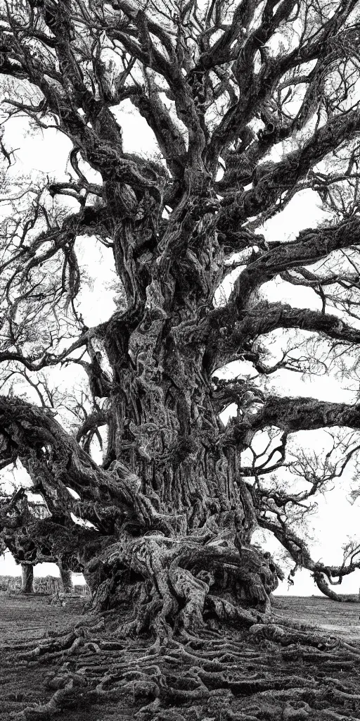 Image similar to a detailed portrait of a ancient tree