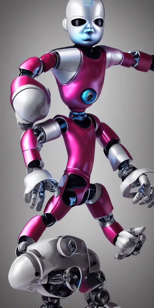 Prompt: astroboy robot with half of his body made of transparent acrylic material, unreal engine, photo, realistic, high detailed, 3 d render, lowpoly, colorful, digital art