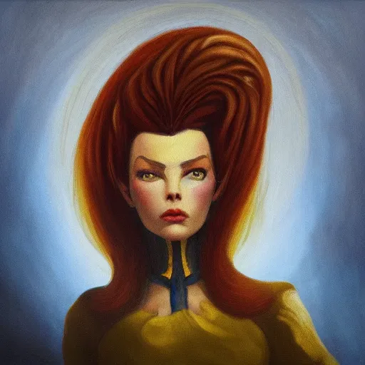 Prompt: painting of brigitte from overwatch in the style of agostino arrivabene