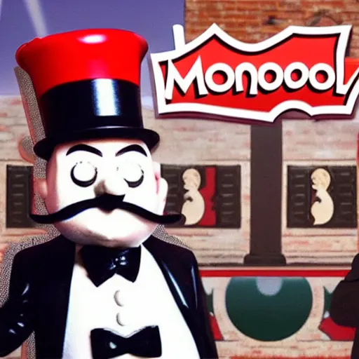 Prompt: Mr Monopoly in an Epic Rap Battles of History video