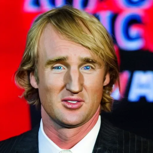 Image similar to owen wilson as Donald Trump