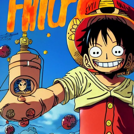 Image similar to luffy Moon landing by Eiichiro Oda