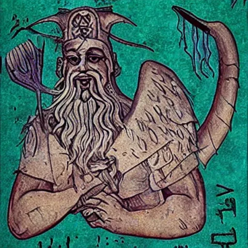 Image similar to sumerian mythical monster