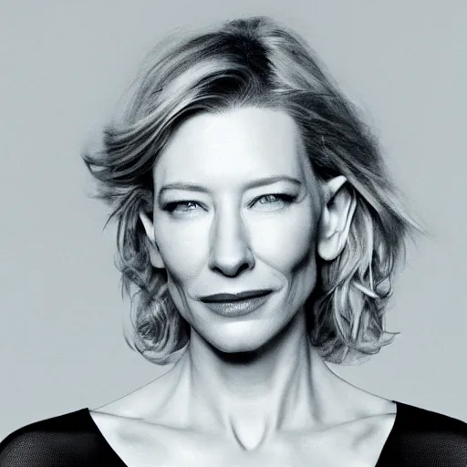 Image similar to an extremely high quality hd xray photo of cate blanchett, clear shapes, 8k, realistic shading, ultra realistic, super realistic