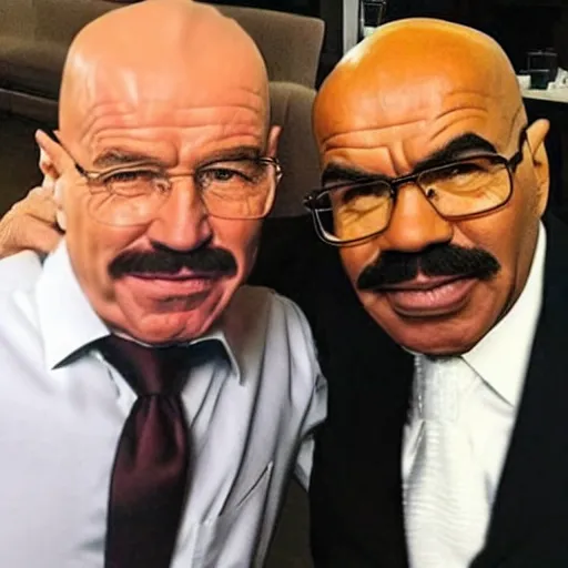 Image similar to walter white without moustache and steve harvey