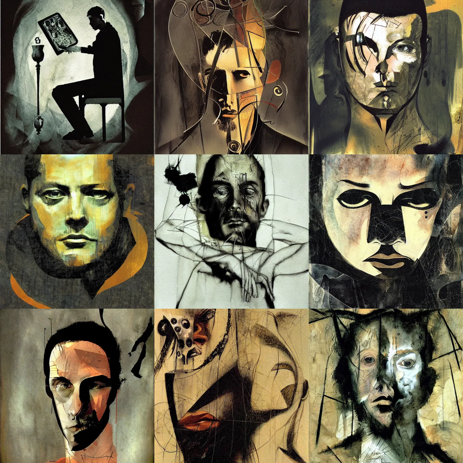 self portrait, by dave mckean Stable Diffusion OpenArt