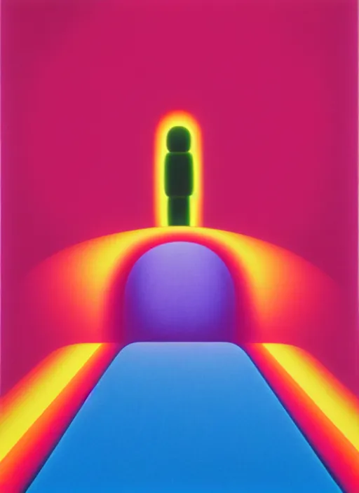 Image similar to endless by shusei nagaoka, kaws, david rudnick, airbrush on canvas, pastell colours, cell shaded, 8 k,