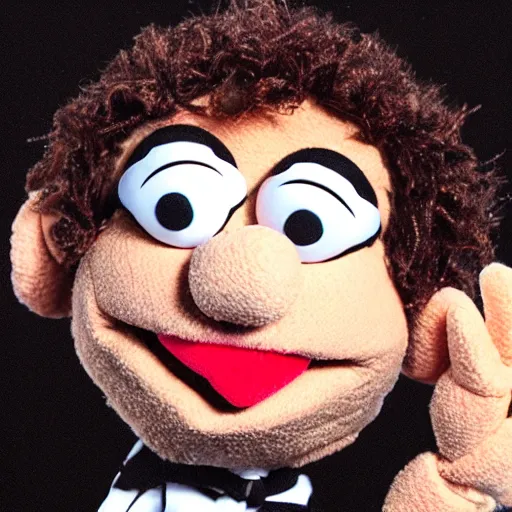 Image similar to river cuomo as a muppet