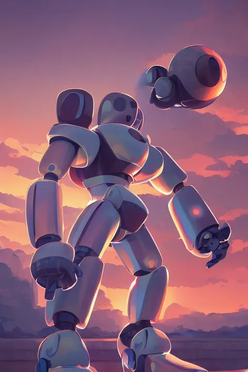 Image similar to metabots medabots medarotto medarot robot minimalist comics, behance hd by jesper ejsing, by rhads, makoto shinkai and lois van baarle, ilya kuvshinov, rossdraws global illumination ray tracing hdr radiating a glowing aura