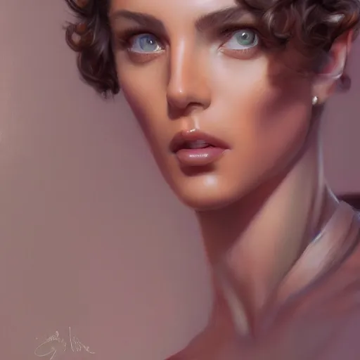 Image similar to A Beautiful professional female model, fashion, centered, digital painting, artstation, concept art, donato giancola, Joseph Christian Leyendecker, WLOP, Boris Vallejo, Breathtaking, 8k resolution, extremely detailed, beautiful, establishing shot, artistic, hyperrealistic, beautiful face, octane render, cinematic lighting, dramatic lighting, masterpiece