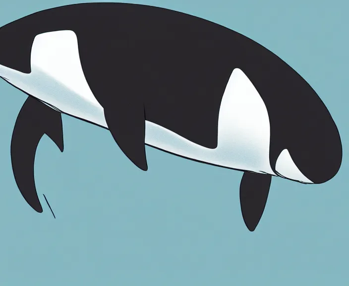 Prompt: Human-Orca Hybrid, Digital Art, Cartoon Style