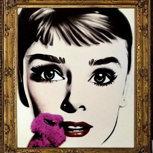 Image similar to audrey hepburn art by leonardo