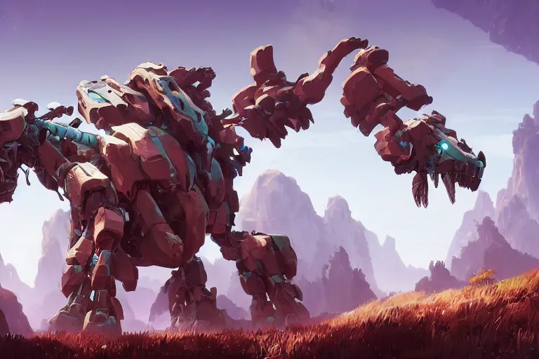 Image similar to tremortusk machine mecha animal beast robot of horizon forbidden west horizon zero dawn bioluminiscence, behance hd by jesper ejsing, by rhads, makoto shinkai and lois van baarle, ilya kuvshinov, rossdraws global illumination