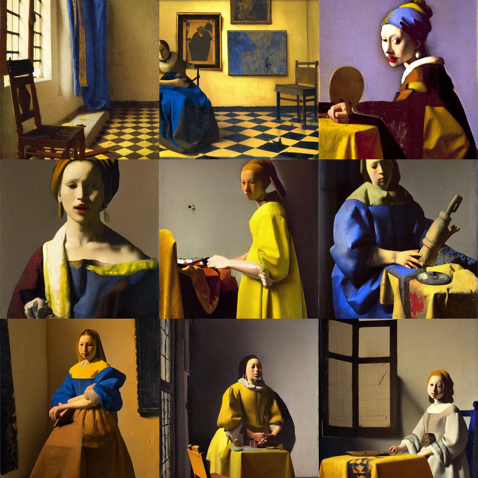 Prompt: artwork by Johannes Vermeer