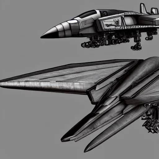 Image similar to a mechanized hawk with wings spread out, orthographic view, top down view, bottom view, side view, blueprints, mecha, jet fighter, space shuttle, robotic, highly detailed, artstation, super realistic, unreal engine