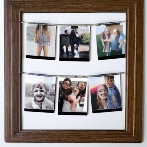 Prompt: polaroid picture frame template