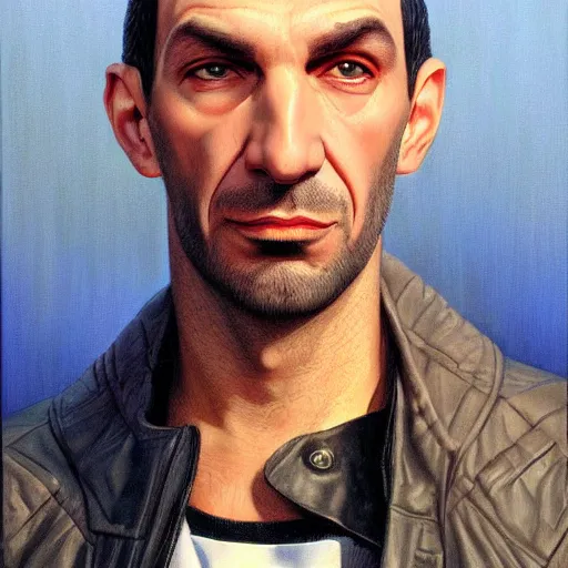 Image similar to niko bellic portrait by gerald brom