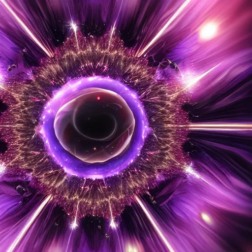 Prompt: star collapsing just before exploding into a supernovae, 4k, intricate details, purple star, 4k