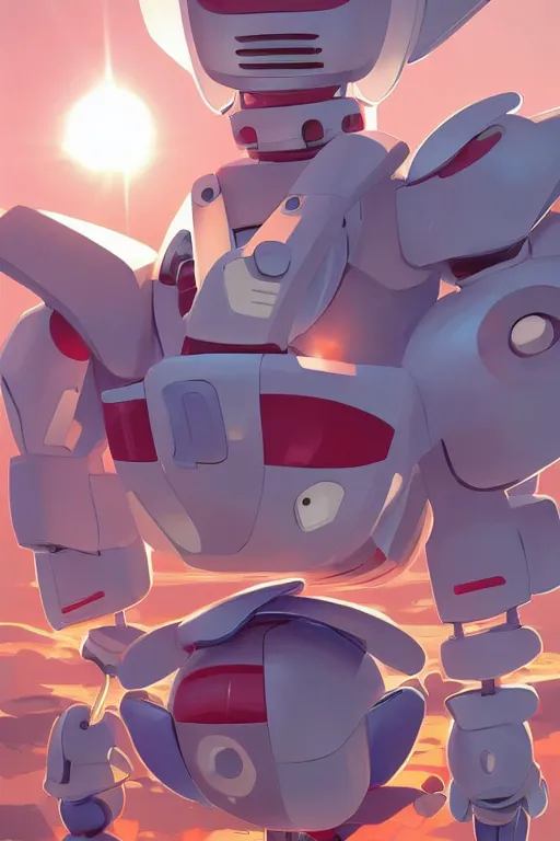 Image similar to metabots medabots medarotto medarot robot minimalist comics, behance hd by jesper ejsing, by rhads, makoto shinkai and lois van baarle, ilya kuvshinov, rossdraws global illumination ray tracing hdr radiating a glowing aura