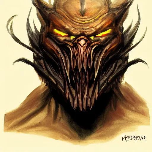 Image similar to concept art of predator face redesign