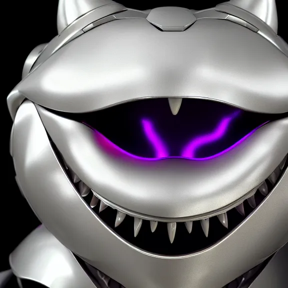 Image similar to close up mawshot of a cute elegant beautiful stunning anthropomorphic female robot dragon, with sleek silver metal armor, glowing OLED visor, facing the camera, the open maw being highly detailed and soft, with a gullet at the end, you looking into the maw, food pov, micro pov, vore, digital art, pov furry art, anthro art, furry, warframe art, high quality, 3D realistic, dragon mawshot, maw art, macro art, micro art, dragon art, Furaffinity, Deviantart, Eka's Portal, G6