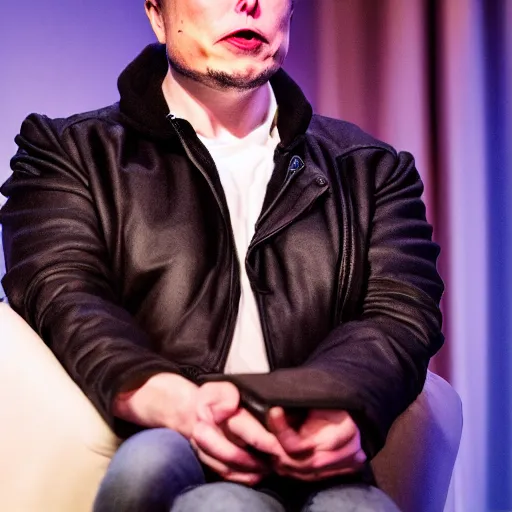 Image similar to photo of elon musk cosplaying as a muffin!!, highly detailed, extremely high quality, hd, 4 k, 8 k, professional photographer, 4 0 mp, lifelike, top - rated, award winning, cinematic, realistic, detailed lighting, detailed shadows, sharp, no blur, edited, corrected, trending