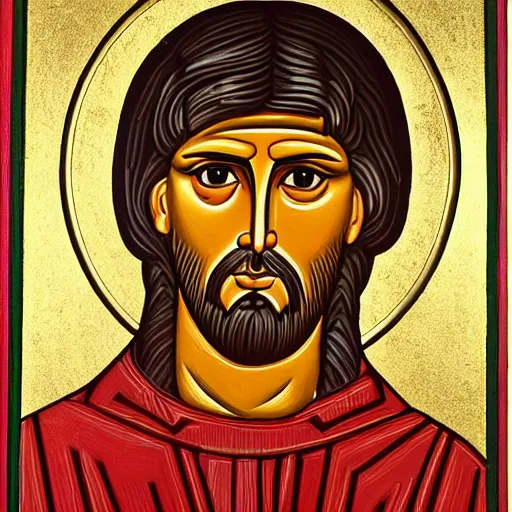 Prompt: jair bolsonaro as a byzantine religious icon, very detailed, intrincated
