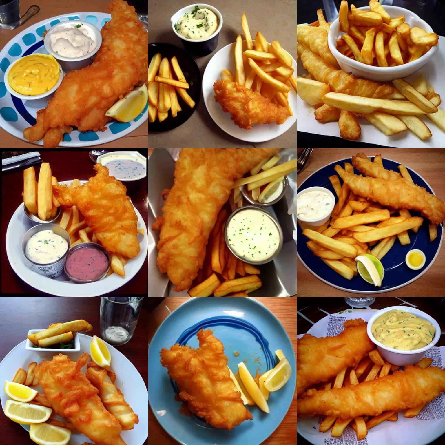 Prompt: perfect fish and chips. omg this picture makes me so unbelievably hungry