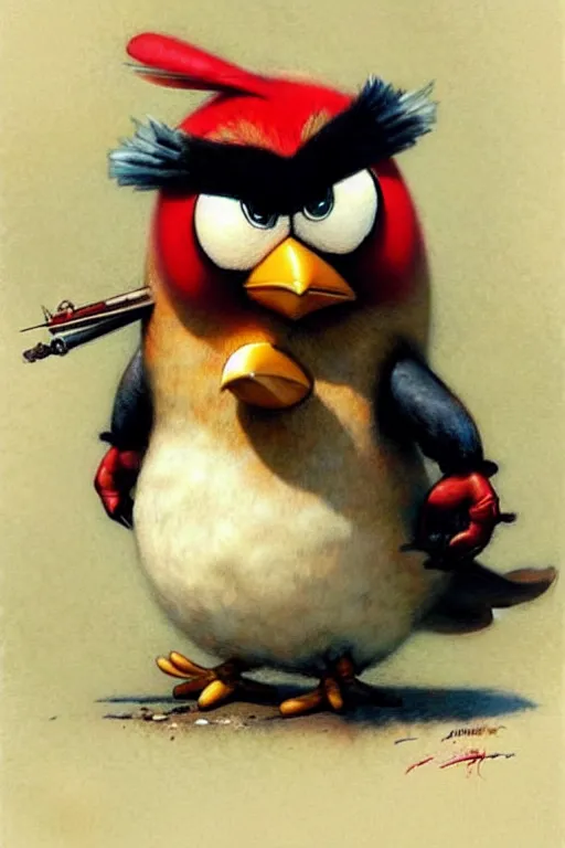 Image similar to ( ( ( ( ( bomb, angry bird. muted colors. ) ) ) ) ) by jean - baptiste monge!!!!!!!!!!!!!!!!!!!!!!!!!!!