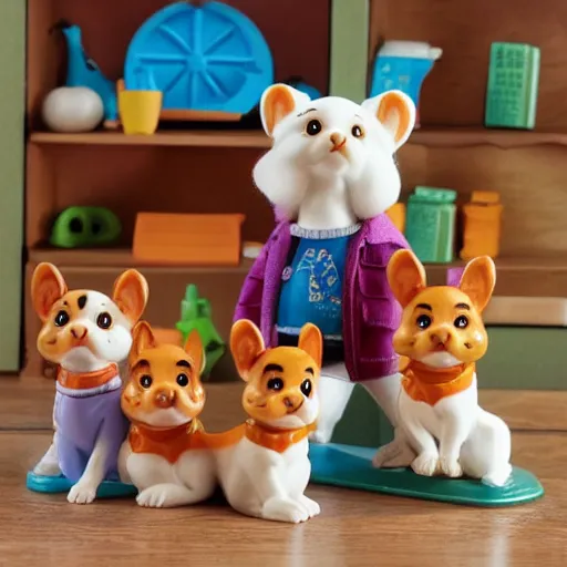 Image similar to a scooby doo themed calico critters set