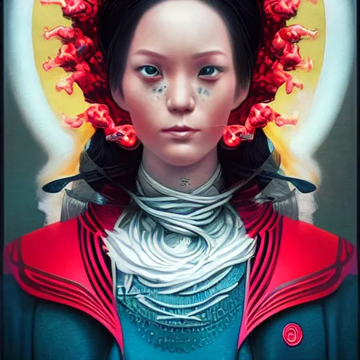 Image similar to Stockholm city portrait, Japanese, Pixar style, by Tristan Eaton Stanley Artgerm and Tom Bagshaw.