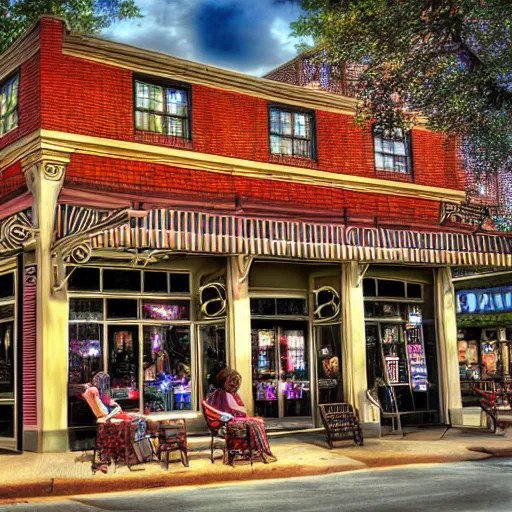 Image similar to Walton's five and dime, Bentonville Arkansas, digital art