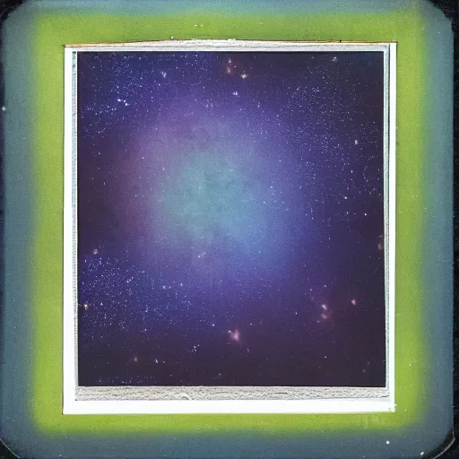 Image similar to experimental astrophotography nebula pickled dyed pickled warmed polaroid