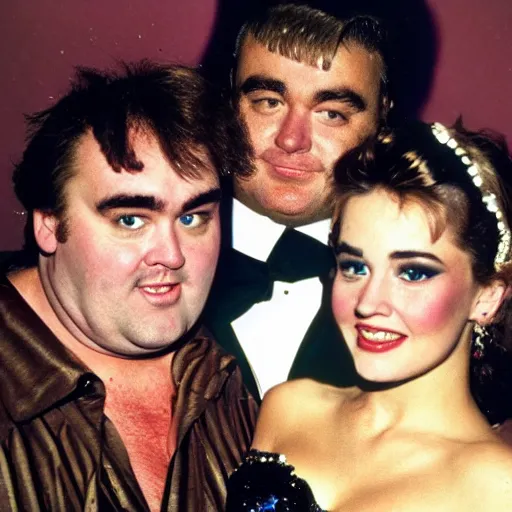 Prompt: nightclub with john candy
