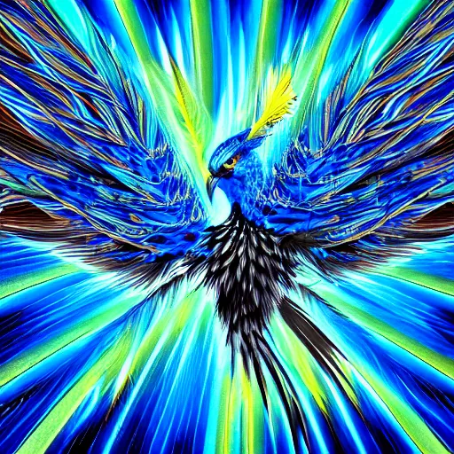 blue phoenix bird pictures