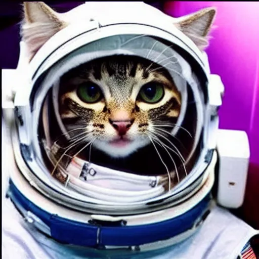 Image similar to cute kitty astronaut