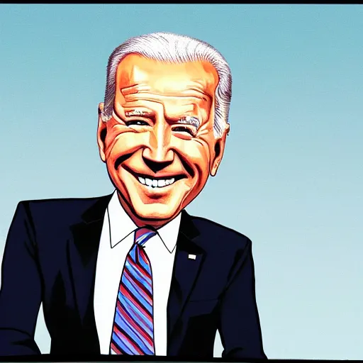 Prompt: caricature of Joe Biden