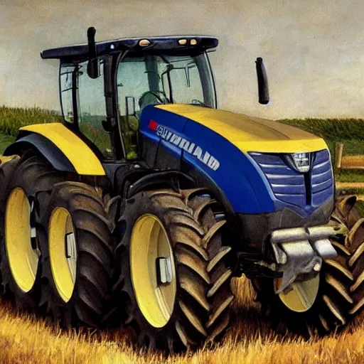Prompt: new holland realism, high detail,